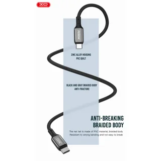 کابل تبدیل USB-C به USB-C ایکس او مدل Q-180B طول 1 متر 101727240