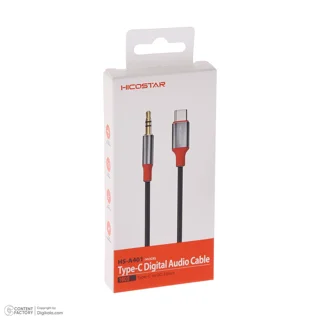 کابل تبدیل USB-C به AUX هایکواستار مدل HS-A401 طول 1 متر 101724586