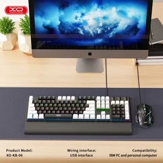 کیبورد و ماوس گیمینگ ایکس او مدل KB-06 101709835