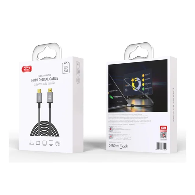 کابل HDMI ایکس او مدل GB017B طول 5 متر 101709796