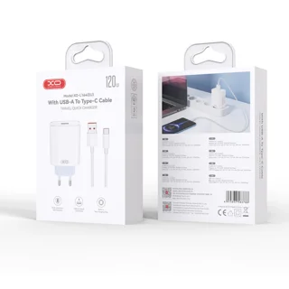 شارژر دیواری 30 وات ایکس او مدل L164 EU به همراه کابل تبدیل USB-C به USB 101710019