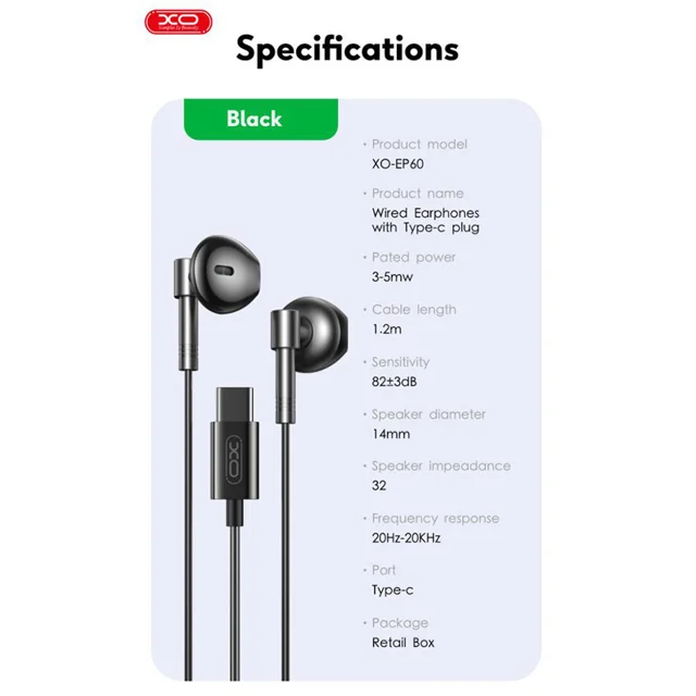 هندزفری ایکس او مدل XO EP-60 101727523